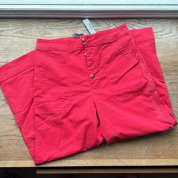Jcrew cropped wide leg pants, size 8 - Picture 3 of 4